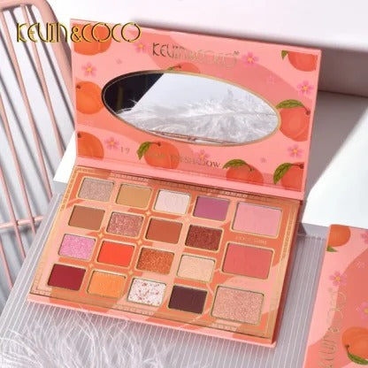 Paleta de Sombras 19 Colores Honey Peach kevin & COCO